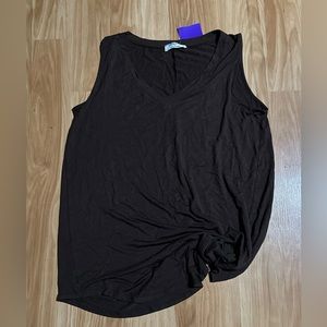 Dark brown tank top